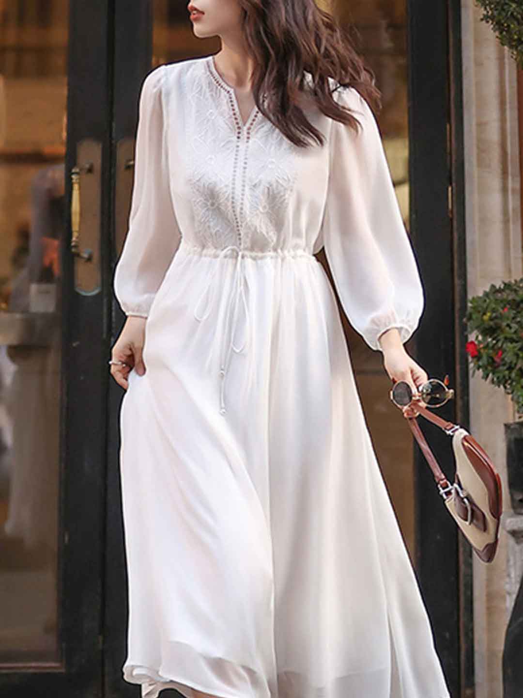 A Vintage Style Dress with Delicate Timeless Details