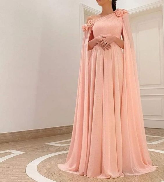 2023 A Line Pink Long Prom Dresses fg3145