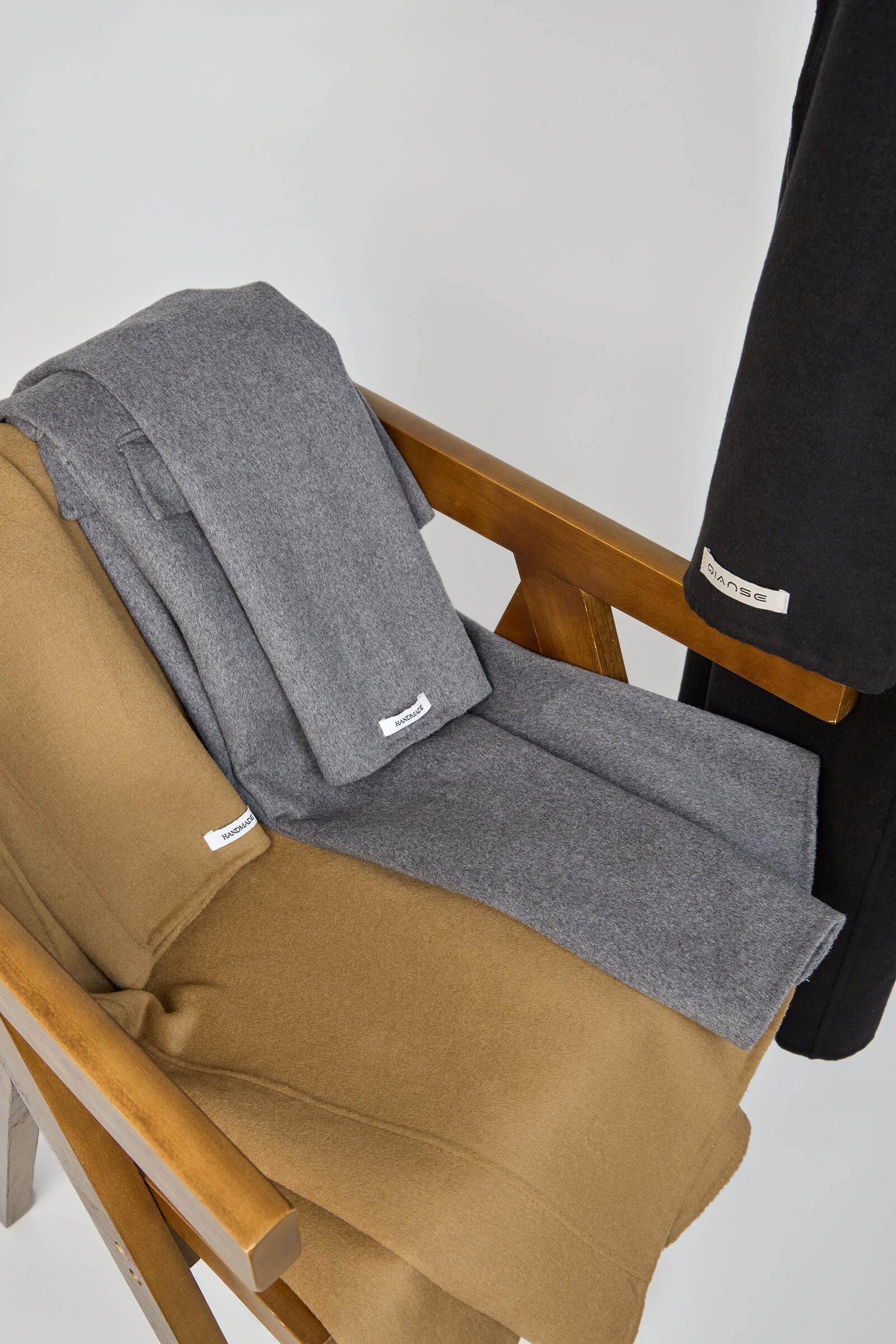 Peru Premium Wool Double-Breasted Longline Coat