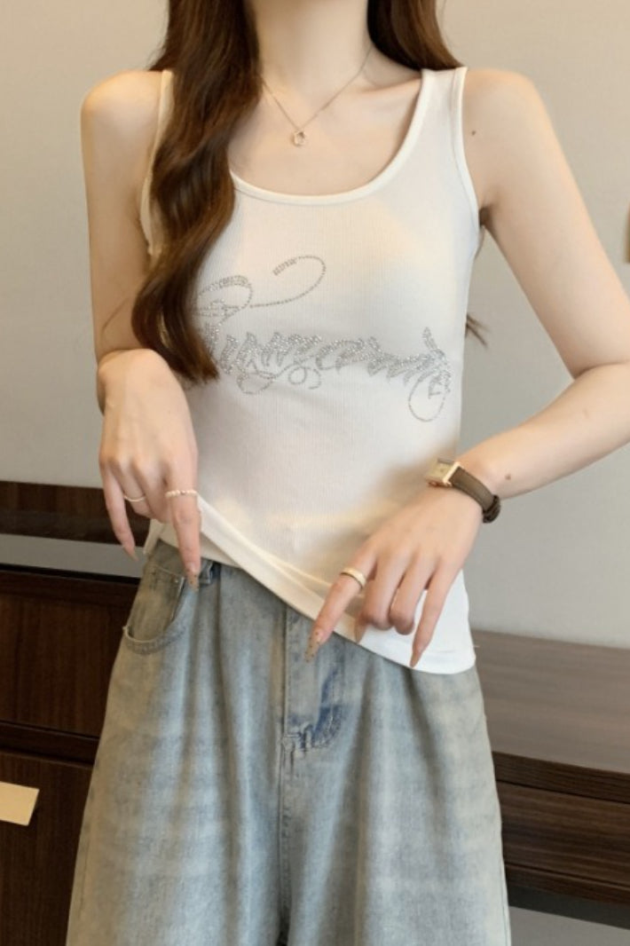 Bodycon Crop Sleeveless Tank Top