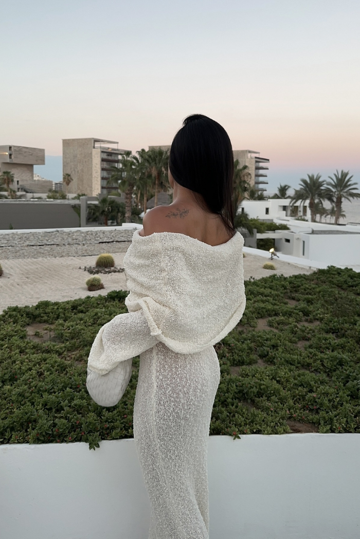 ALLURE BOUCLE MAXI DRESS