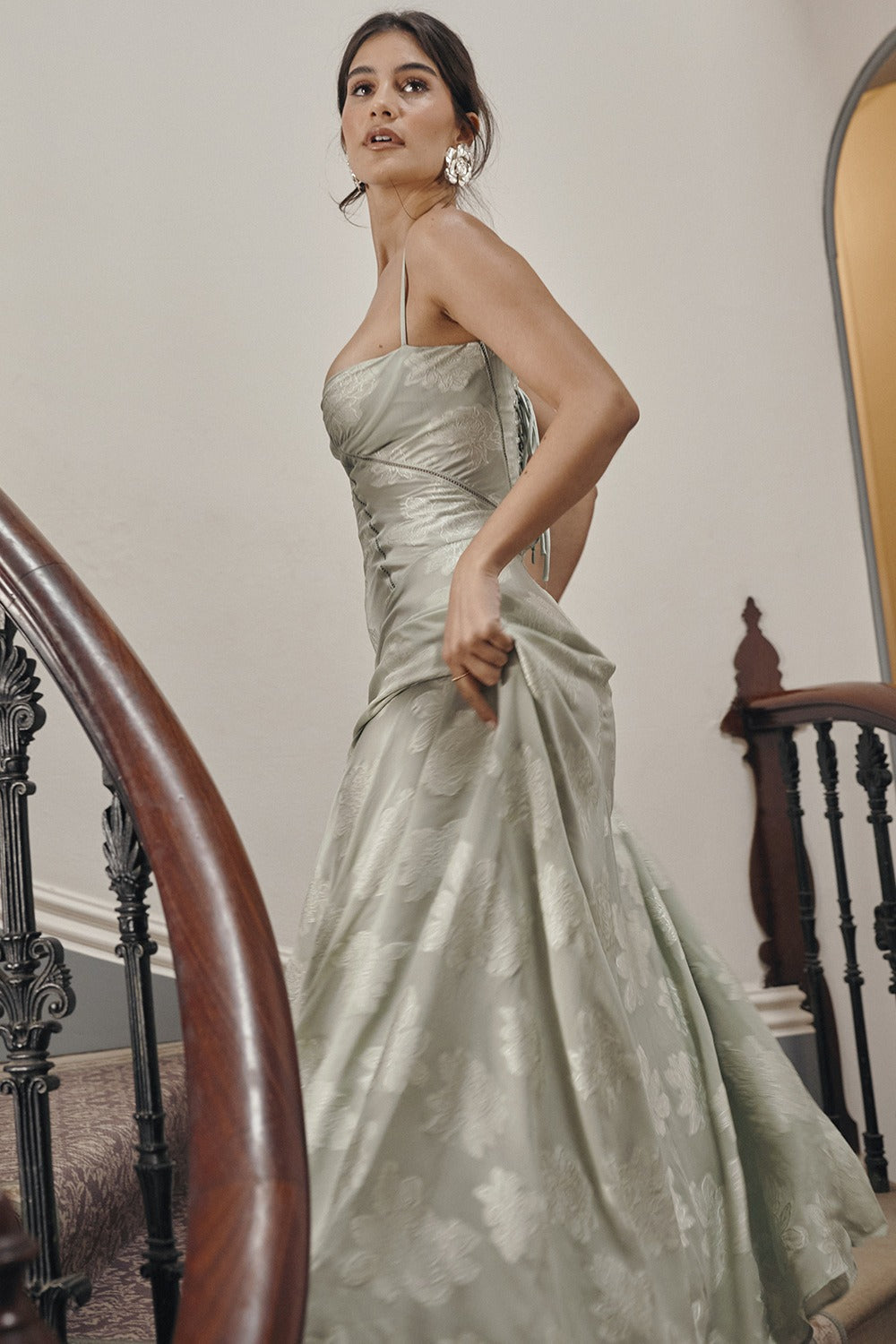 Lace Tie-Strap Romantic Maxi Dress 26