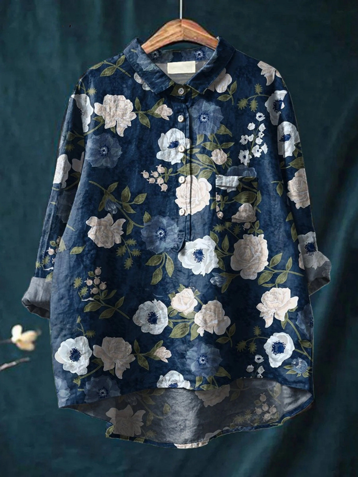 Joelle | Women's Floral Art Print Casual Shirt