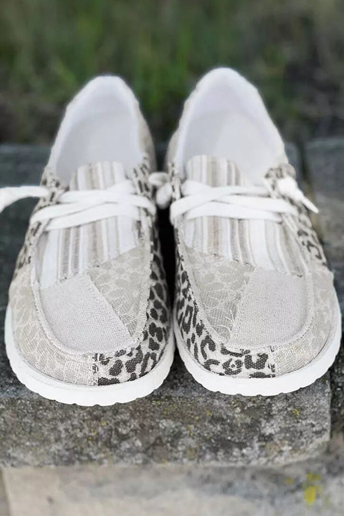 Anything But Basic Patchwork Boat Sneakers