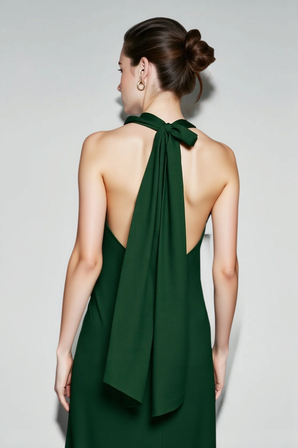 Halter Neck Backless Mermaid Prom Dress