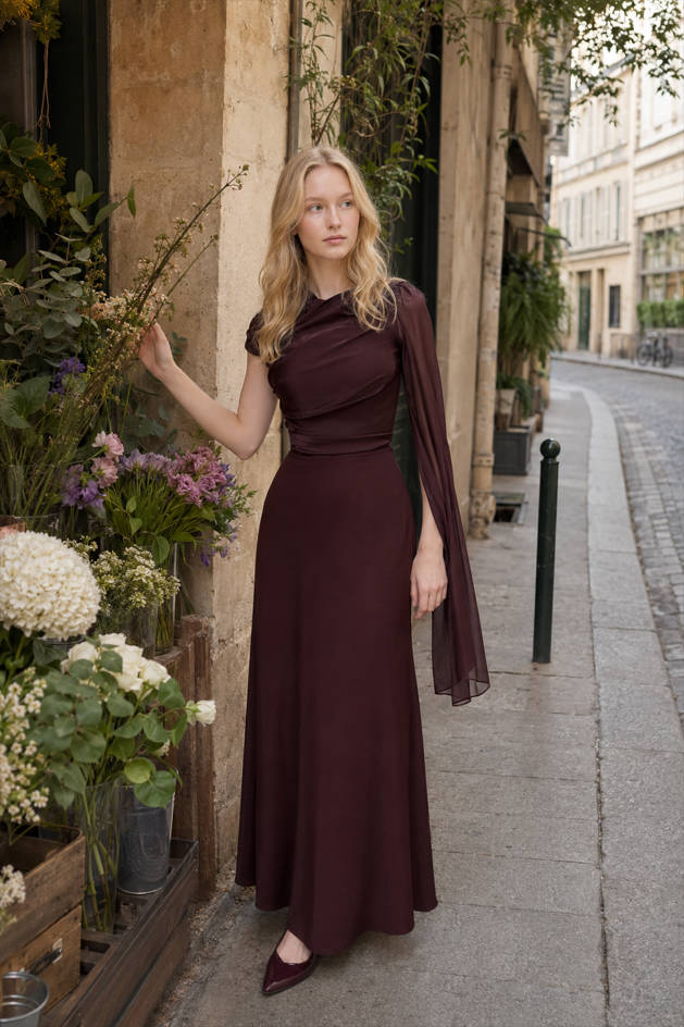 Chiffon One Shoulder Formal Dress