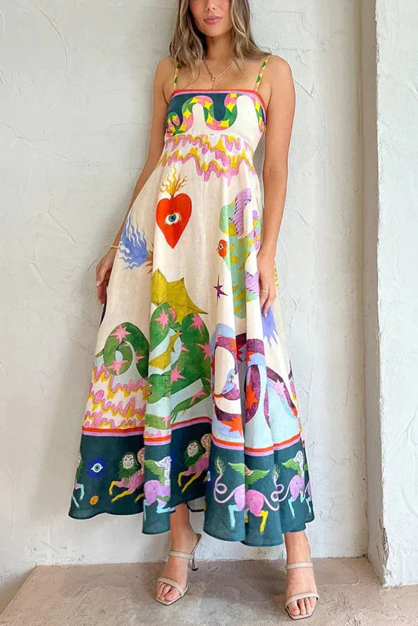 Ida Statement Easygoing Midi Dress Premium Wardrobe Essential