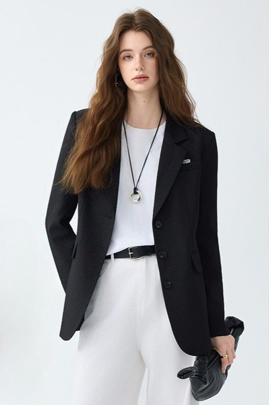 Unstructured Relaxed Office Chic Blazer