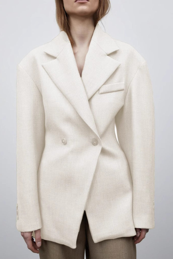 Elevated Relaxed Notch Lapel Blazer