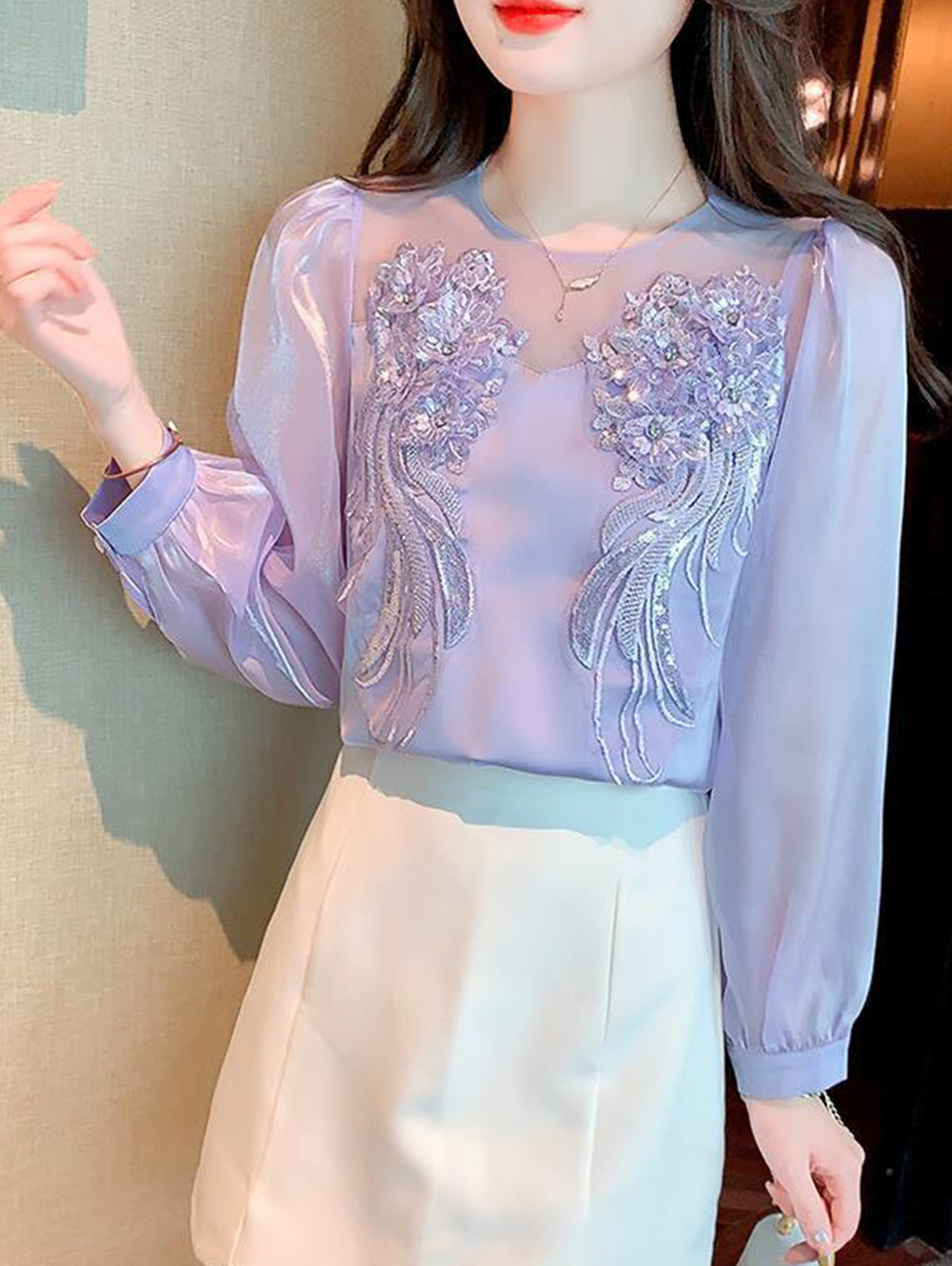 A Vintage Style Shirt with Delicate Timeless Details