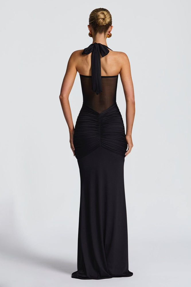Sheer Mesh Maxi Dress