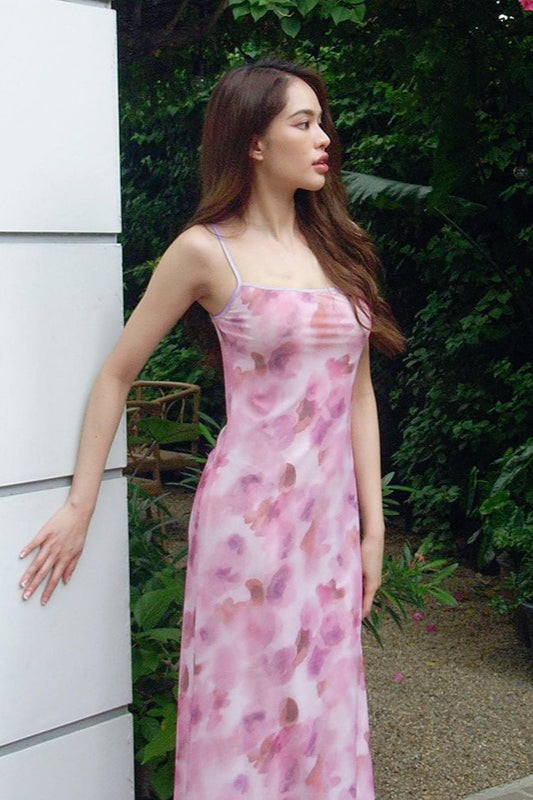 Halter-Neck Bodycon Floral Dress