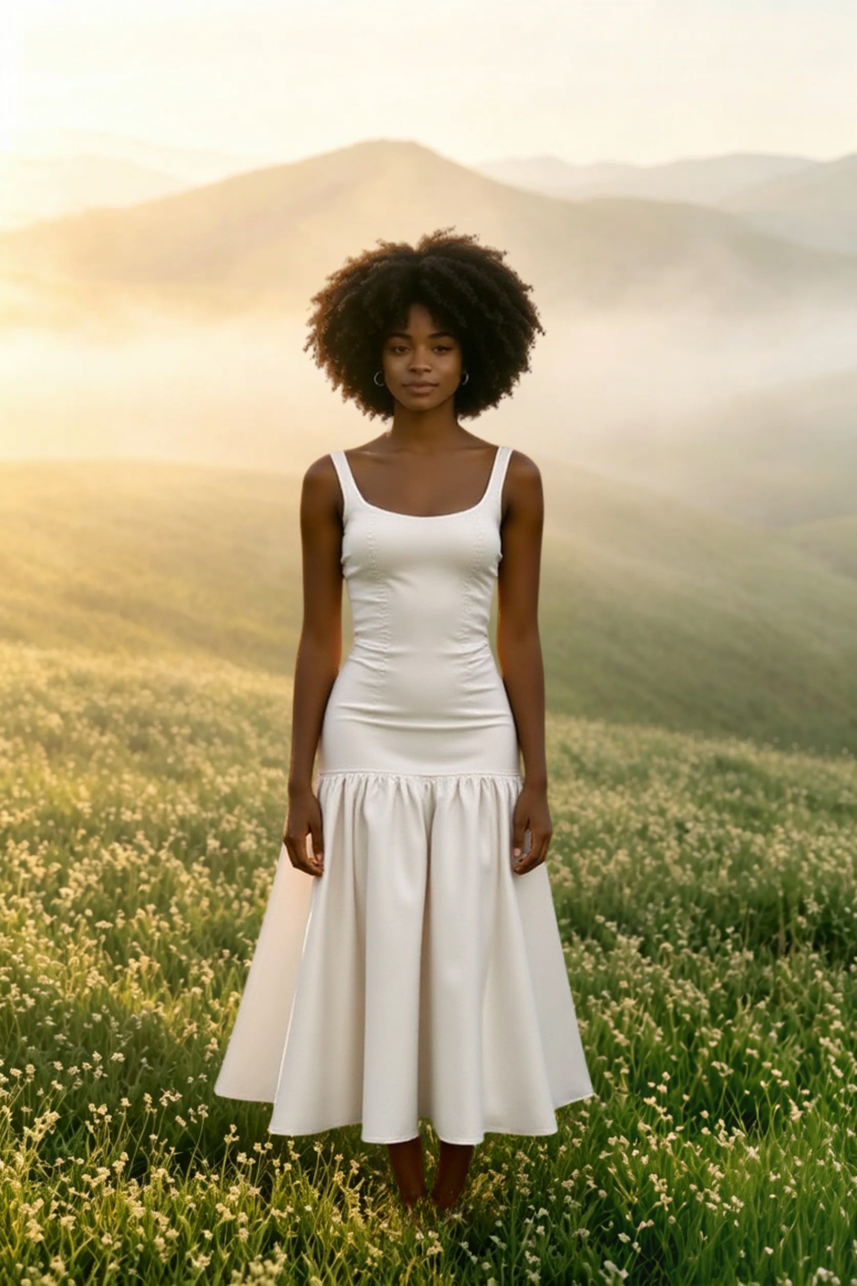 Vintage Washed Ruched Dress
