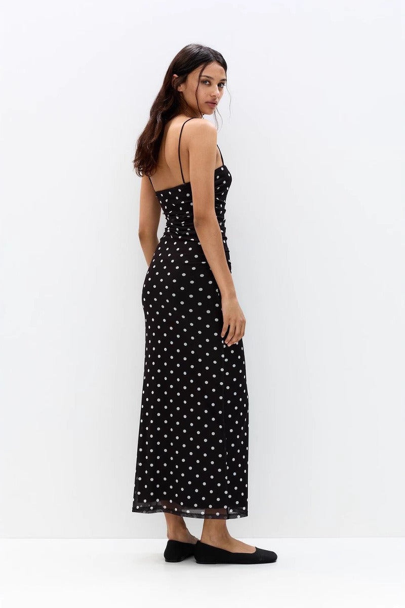 Polka Edition Dot Cami Bodycon Maxi Dress