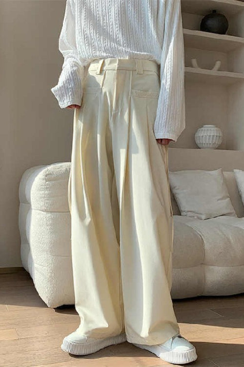 High Waist Fluid Wide Leg Pants