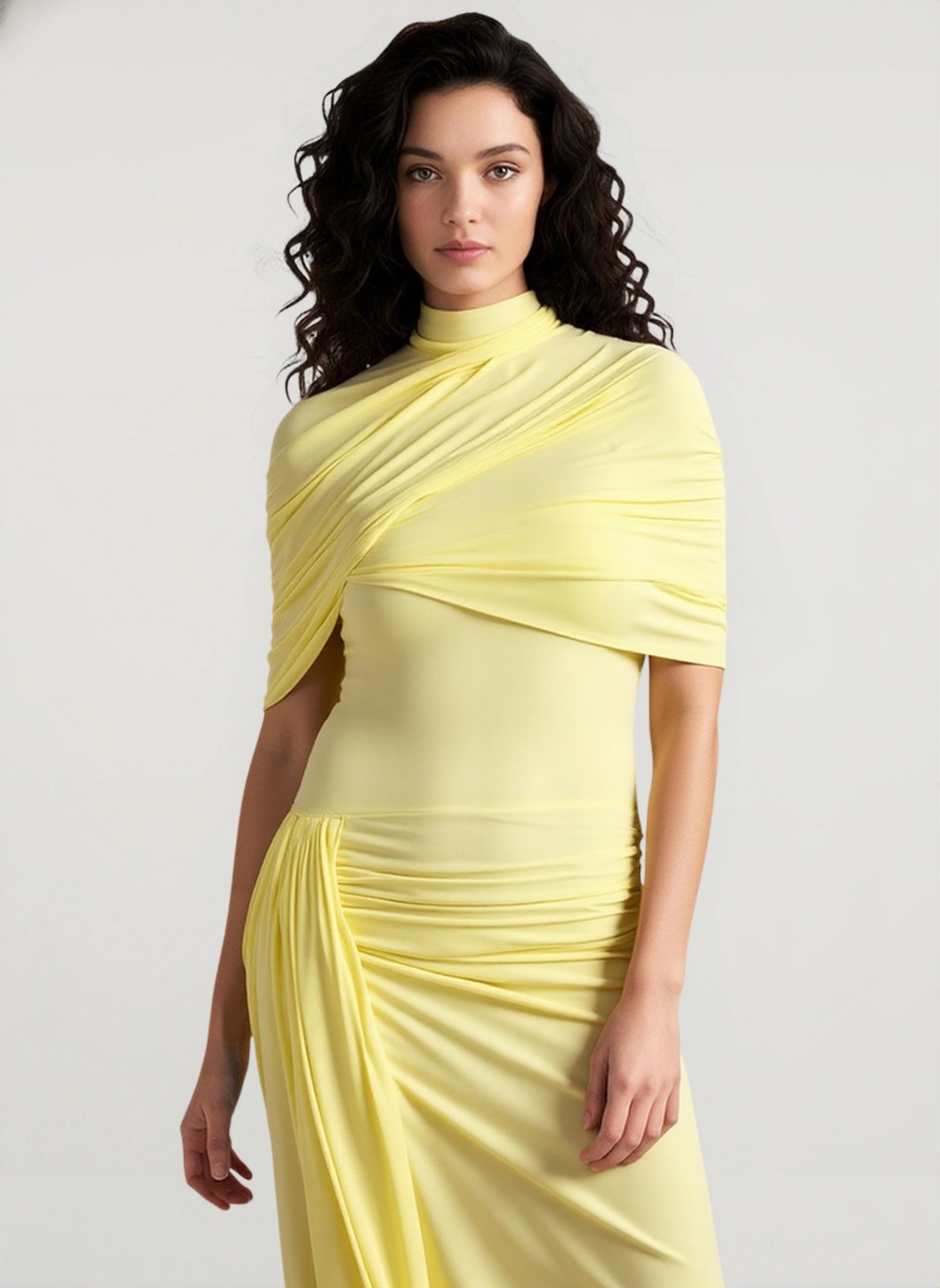 Backless Ruched Dress