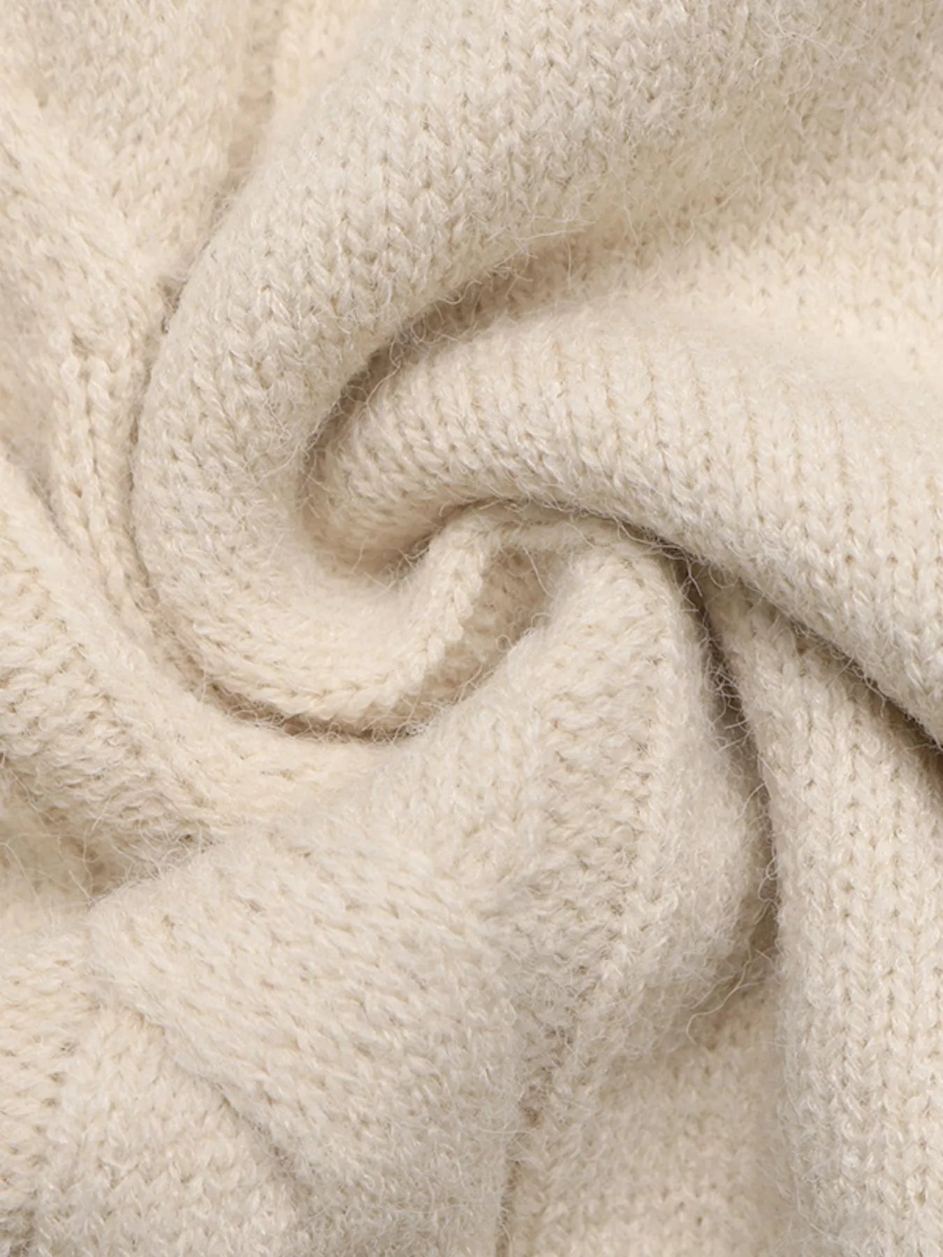 Cable Knit Raglan Sleeve Sweater Dress