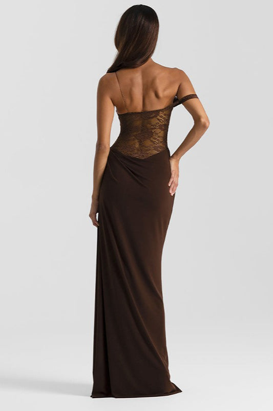 Lace Cami Slim Fit Formal Dress - View 3
