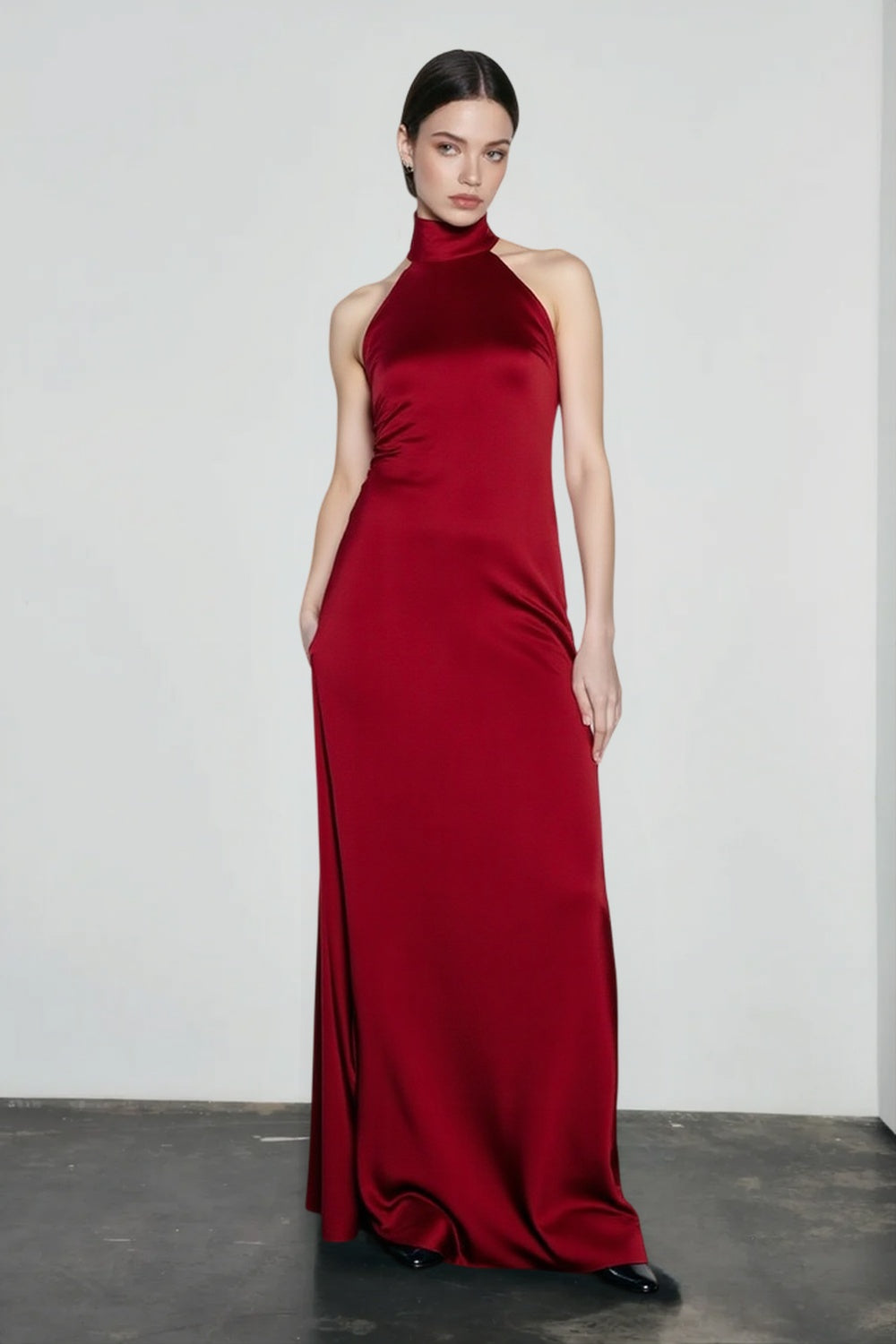 Backless Halter-Neck Dress
