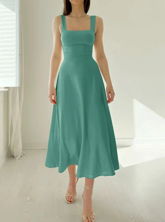 Graciela Minimalist Modern Midi Dress Designer Edit