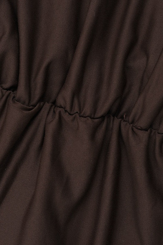 Sheer Ruched Mesh Mini Dress 4