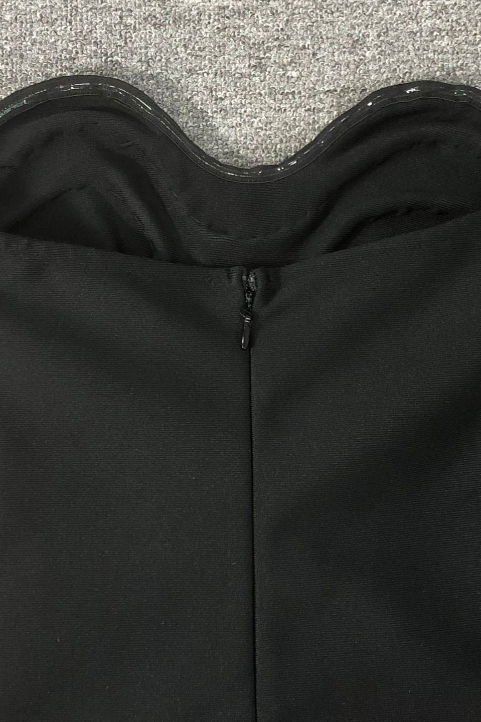Strapless Crystal Trim Bandage Bodycon Midi Dress