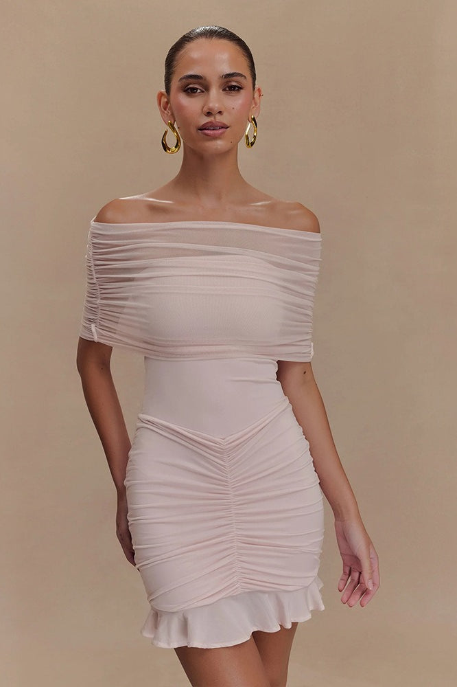 Ruched Bodycon Mini Dress