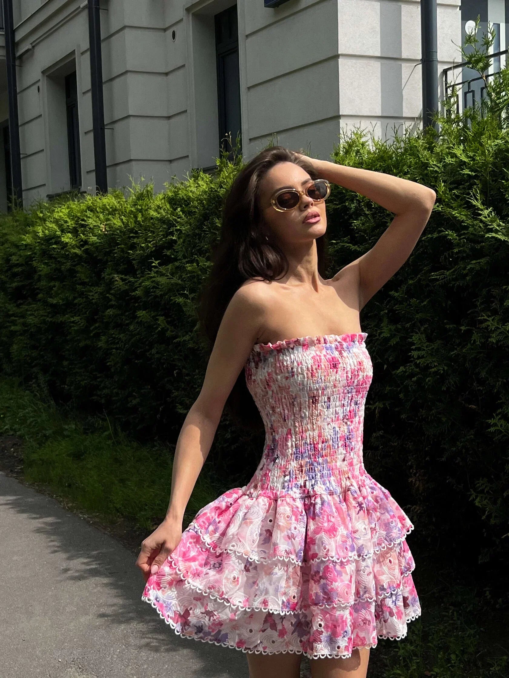 Rania Elegant Frilled Dress