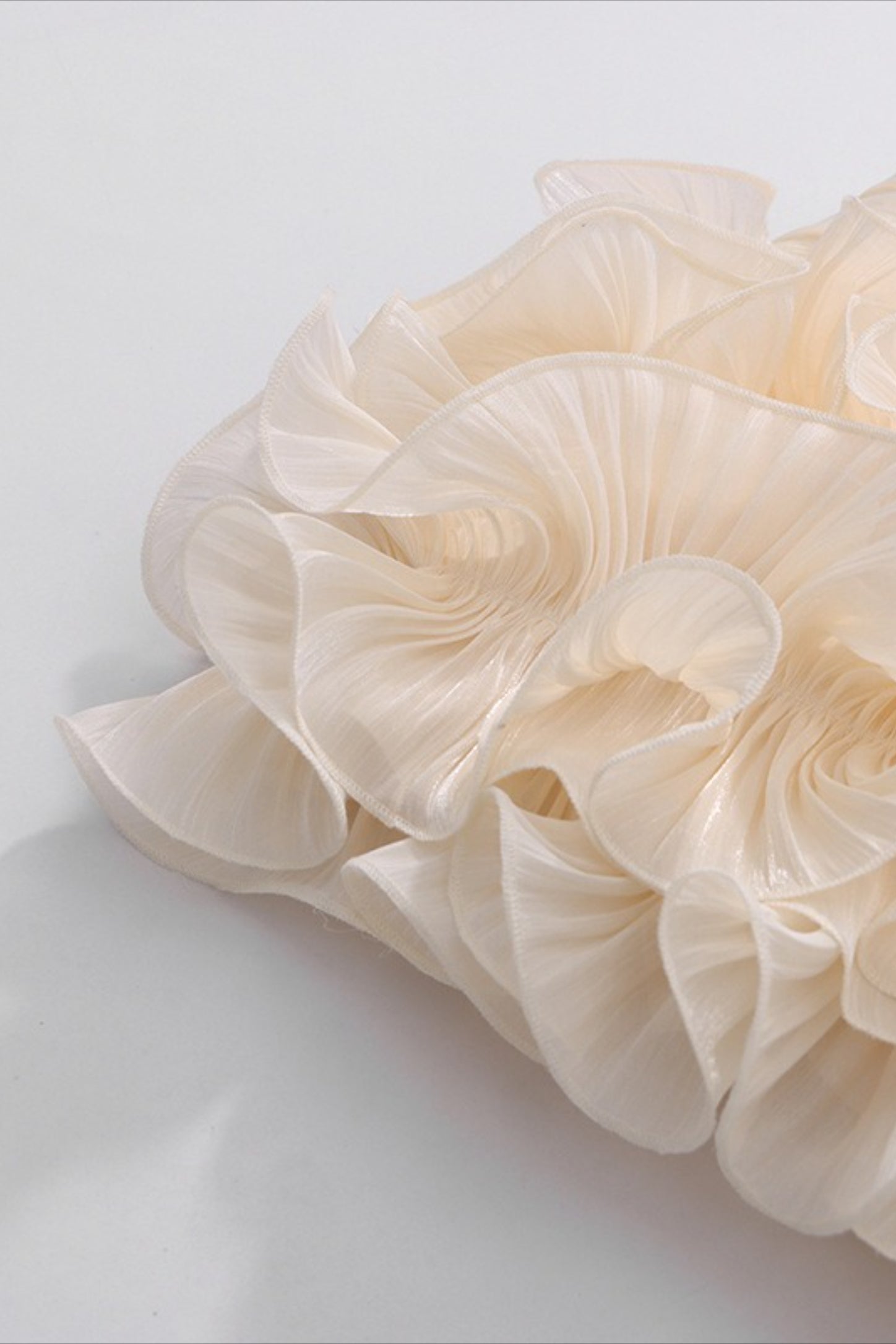 Strapless Ruched Tiered Ruffle Mini Dress