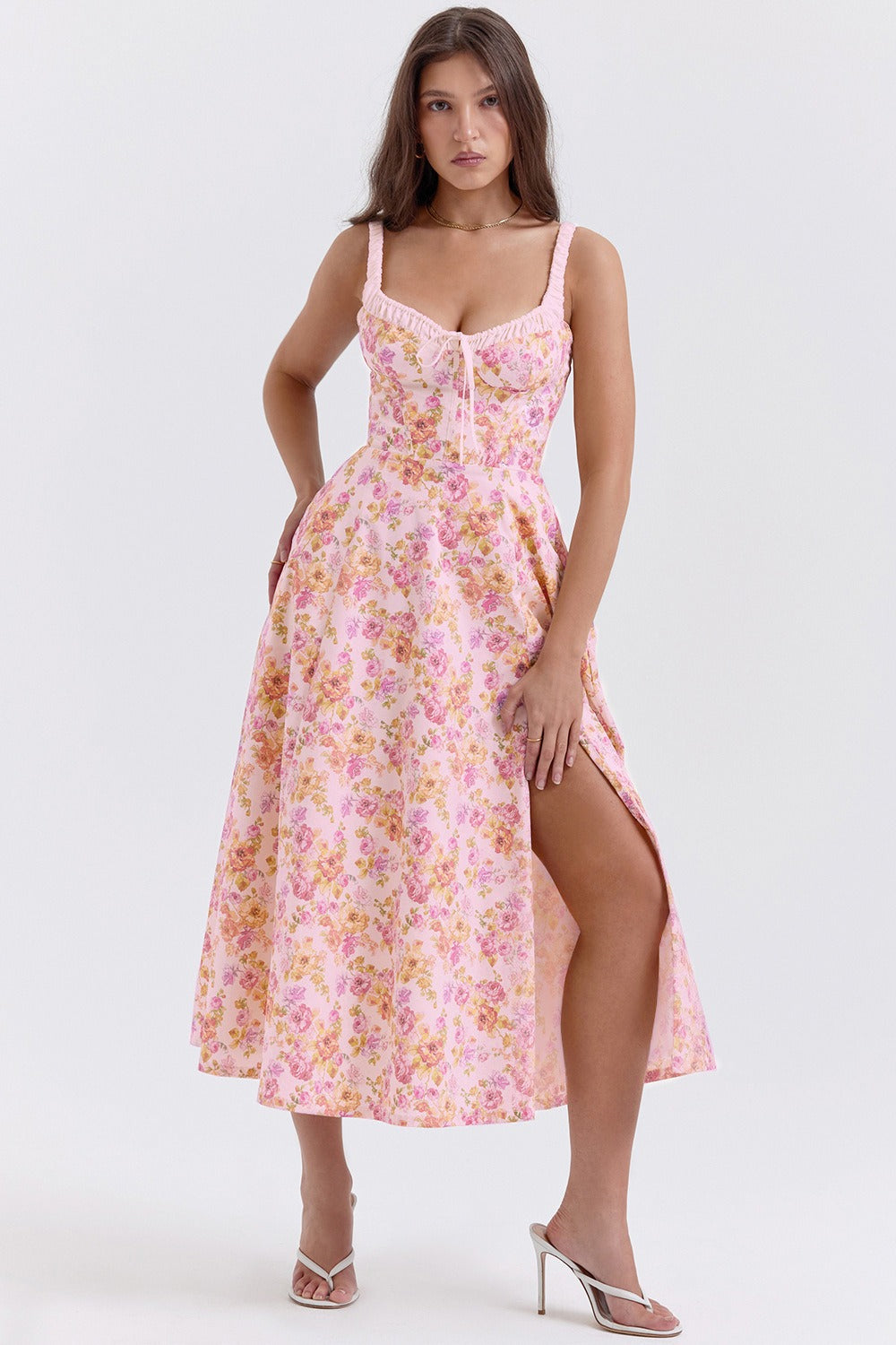 Patchwork Floral Dress