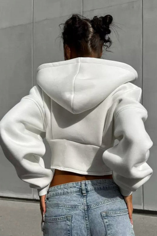 Casual Hooded Zipper Hoodie