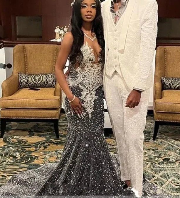 Sparkly Mermaid Long Prom Dress,Glam Dress,Pageant Dress cc978