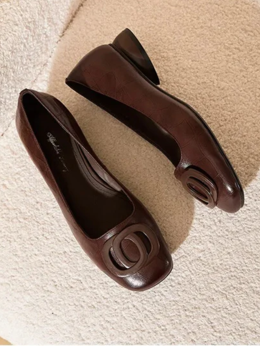Layla | Leather Flats