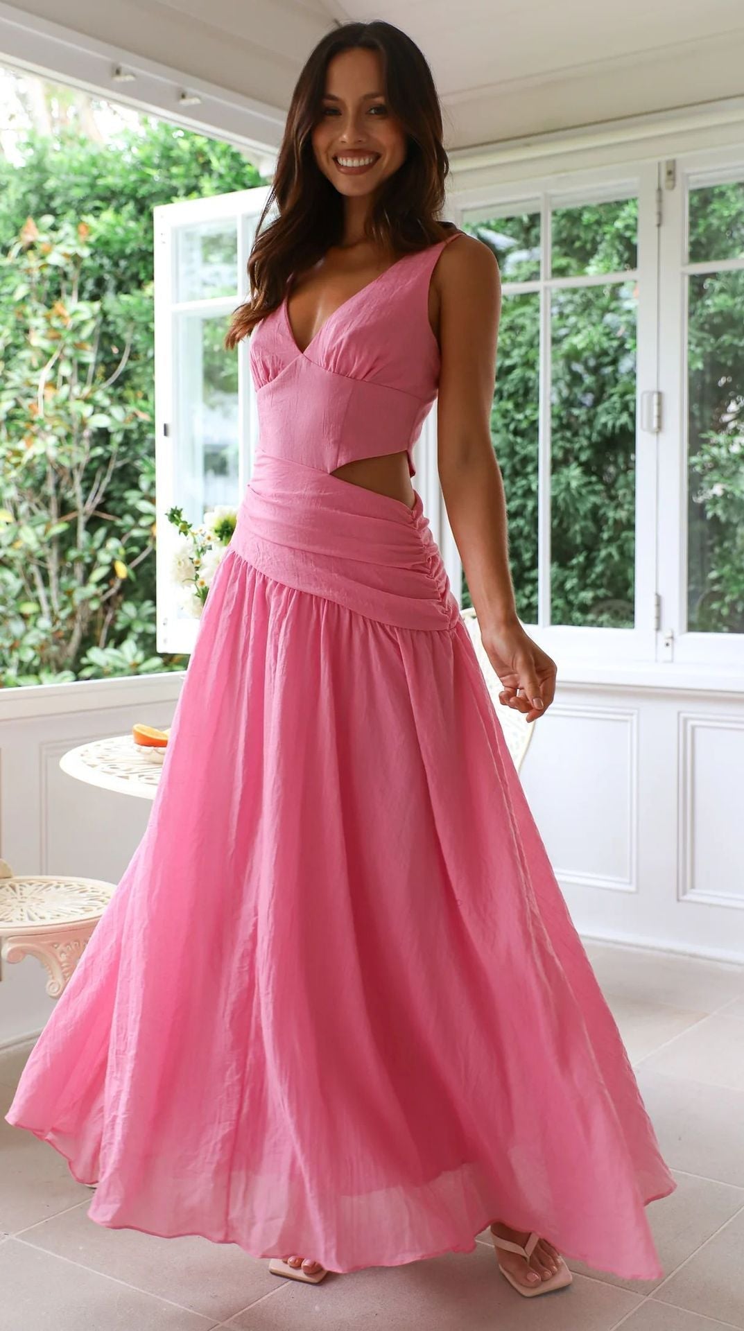 Cherry Dream Dress Rose Red