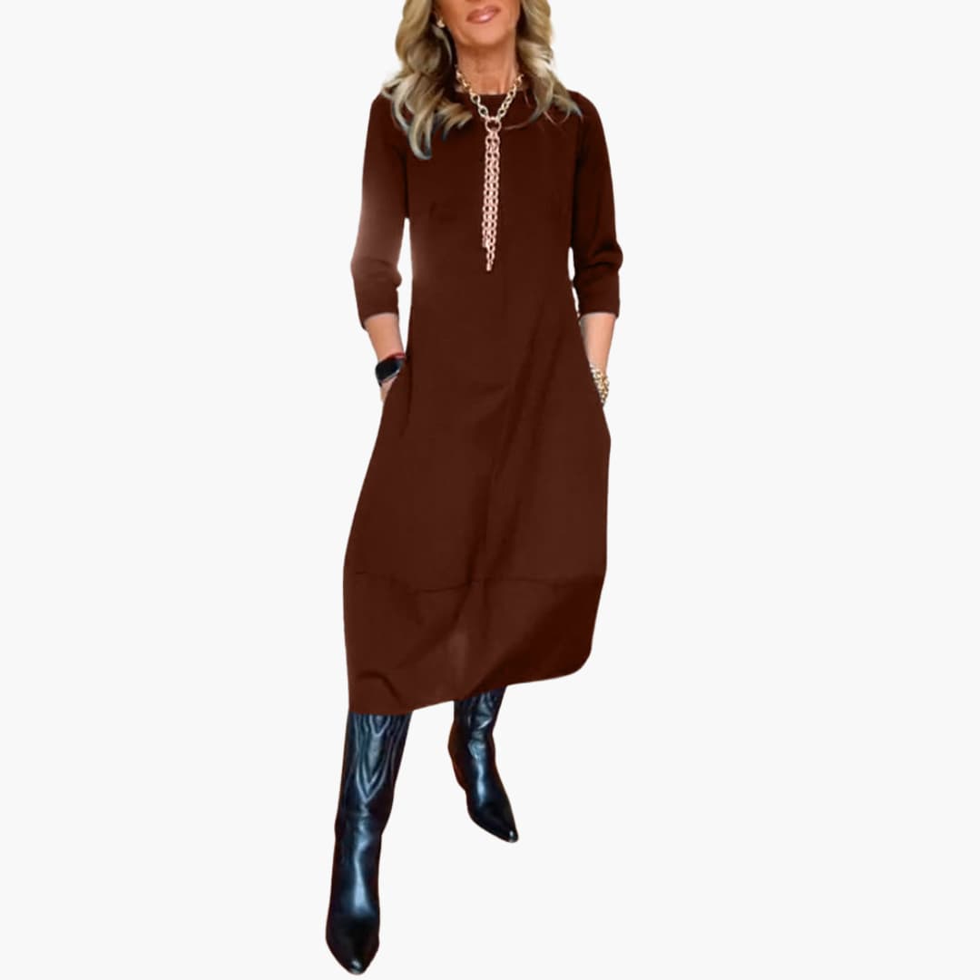 Grace | Elegant and Comfortable Dress Brown