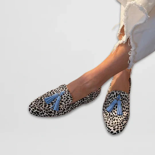 BERTA™ - ELEGANT POLKA DOT TASSO LOAFERS