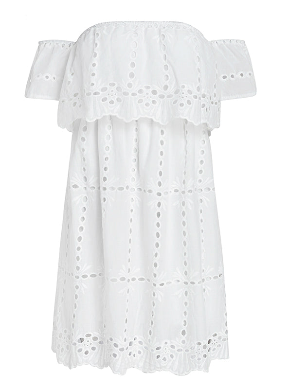 Off-the-Shoulder Lace Dress