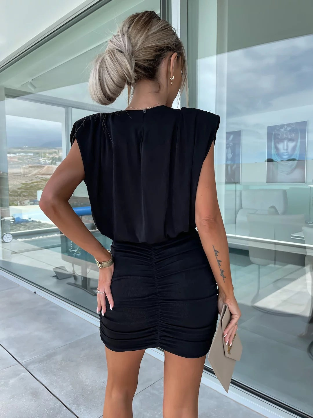 Truden Mini Dress - Black