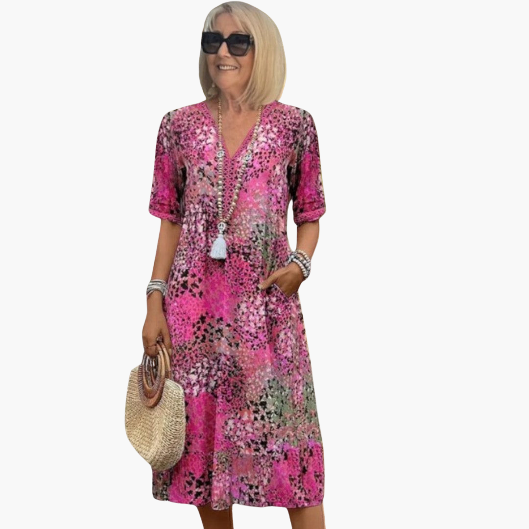 Aurora | Floral Dress Pink
