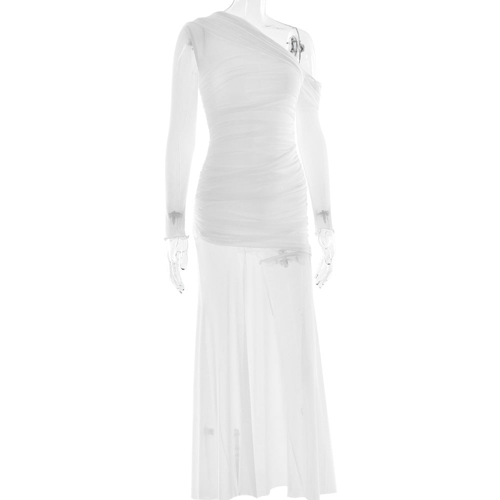Soprano One Shoulder Dress White