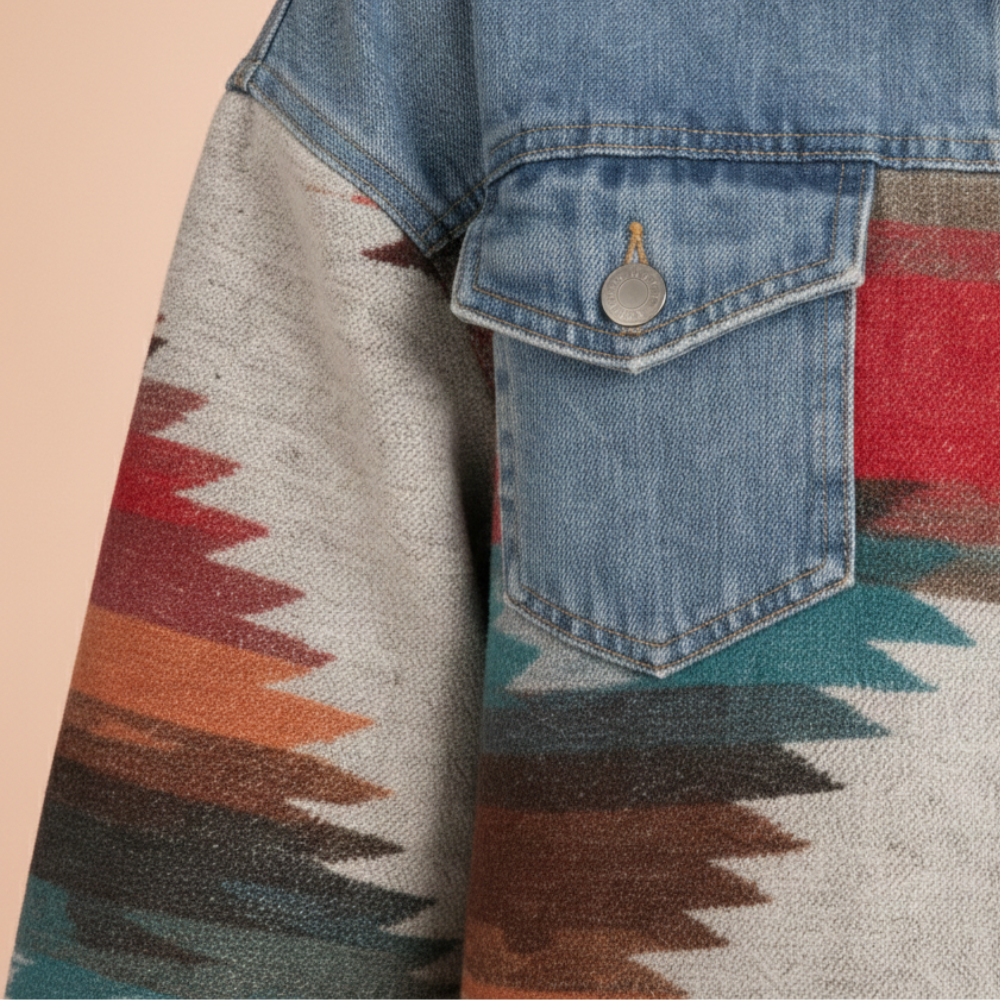 Retro Denim Patchwork Jacket