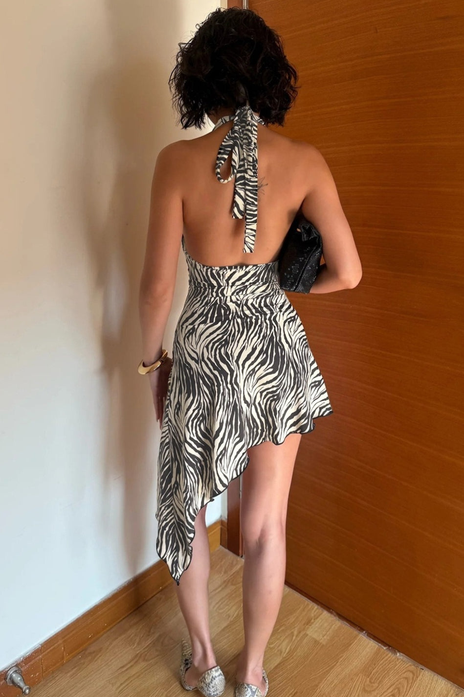 Halter-Neck Mini Dress