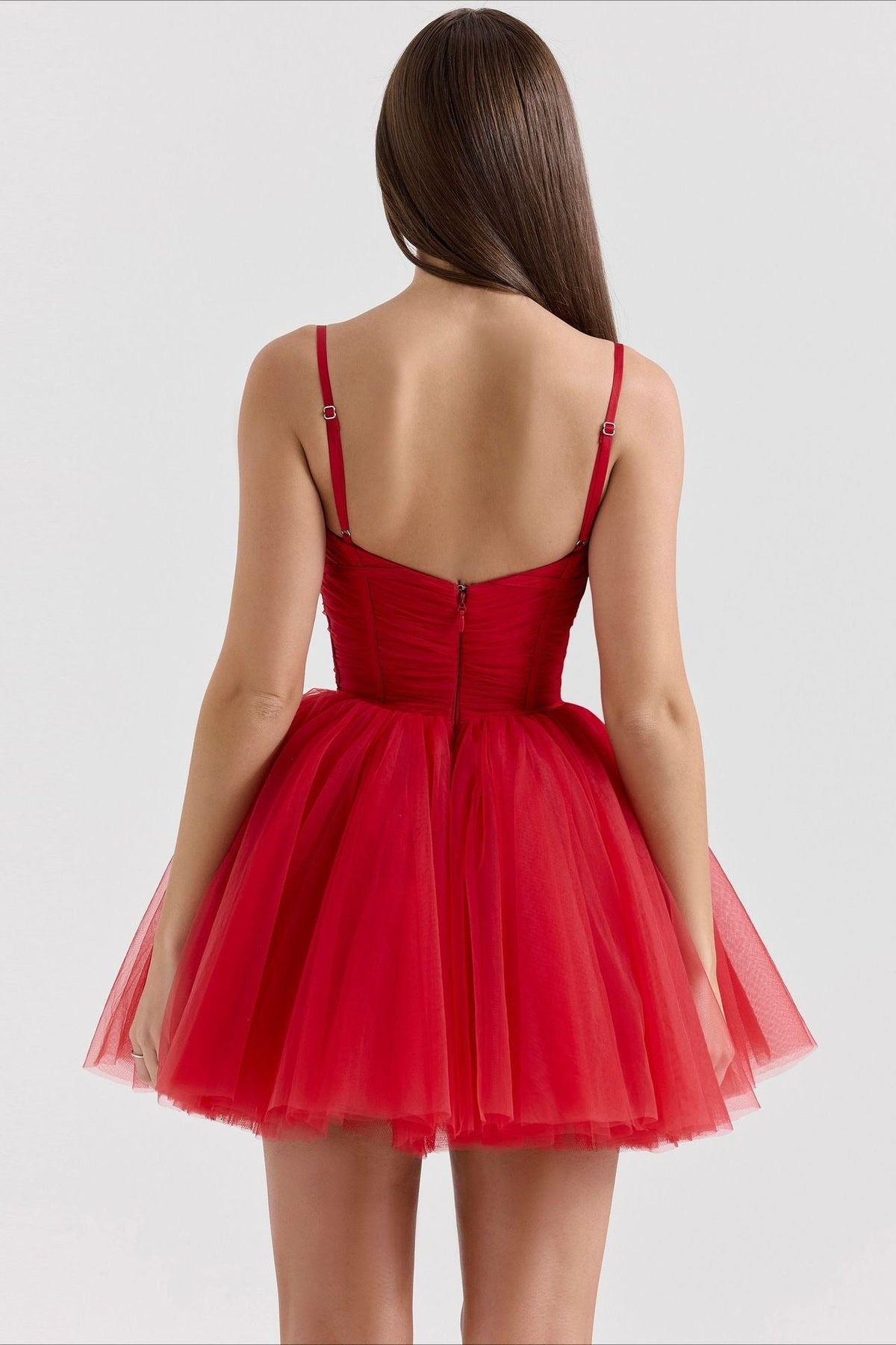 Chiffon Lace-up Backless Cocktail Dress - View 20