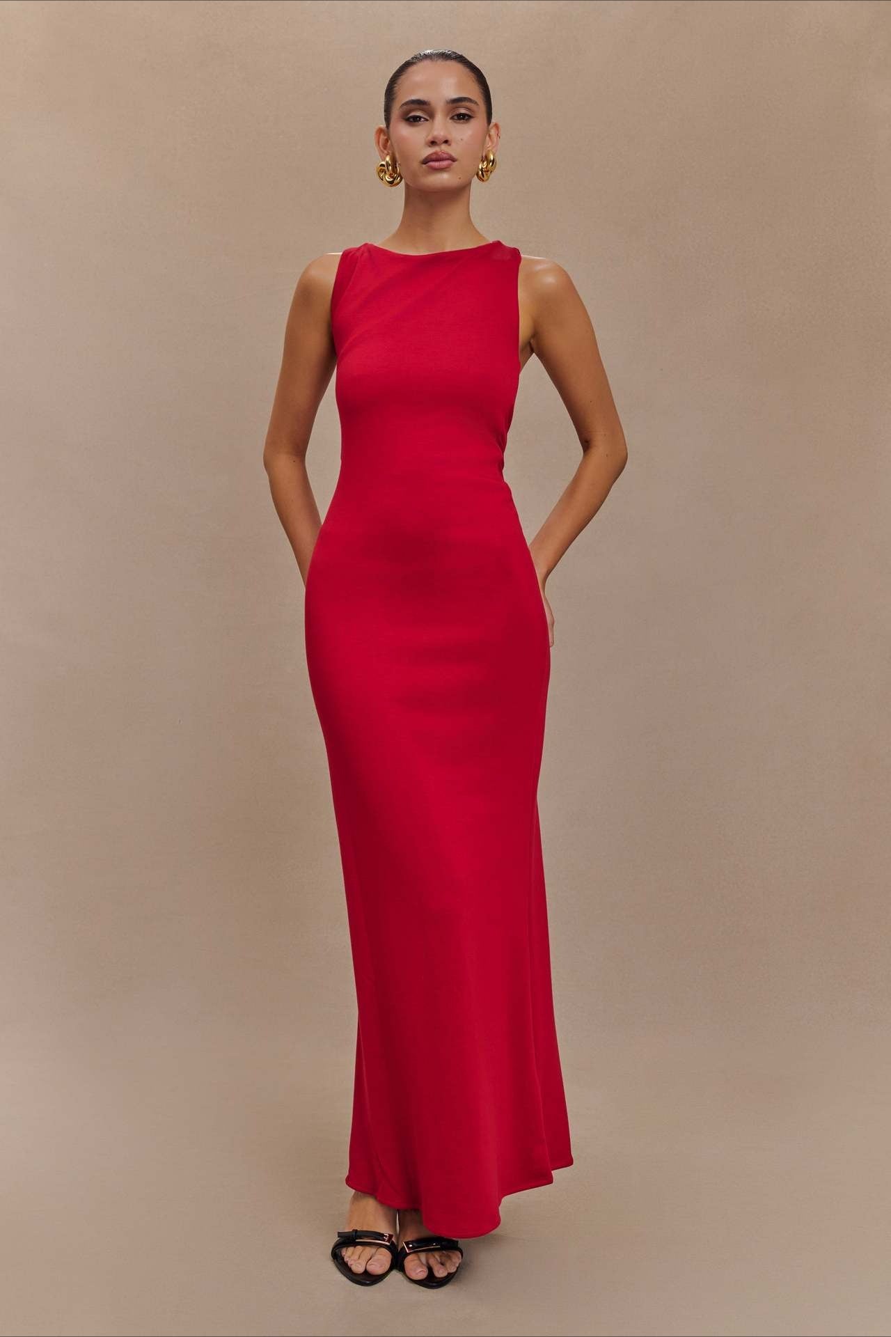 CrossTie Edition LowBack Maxi Party Dress