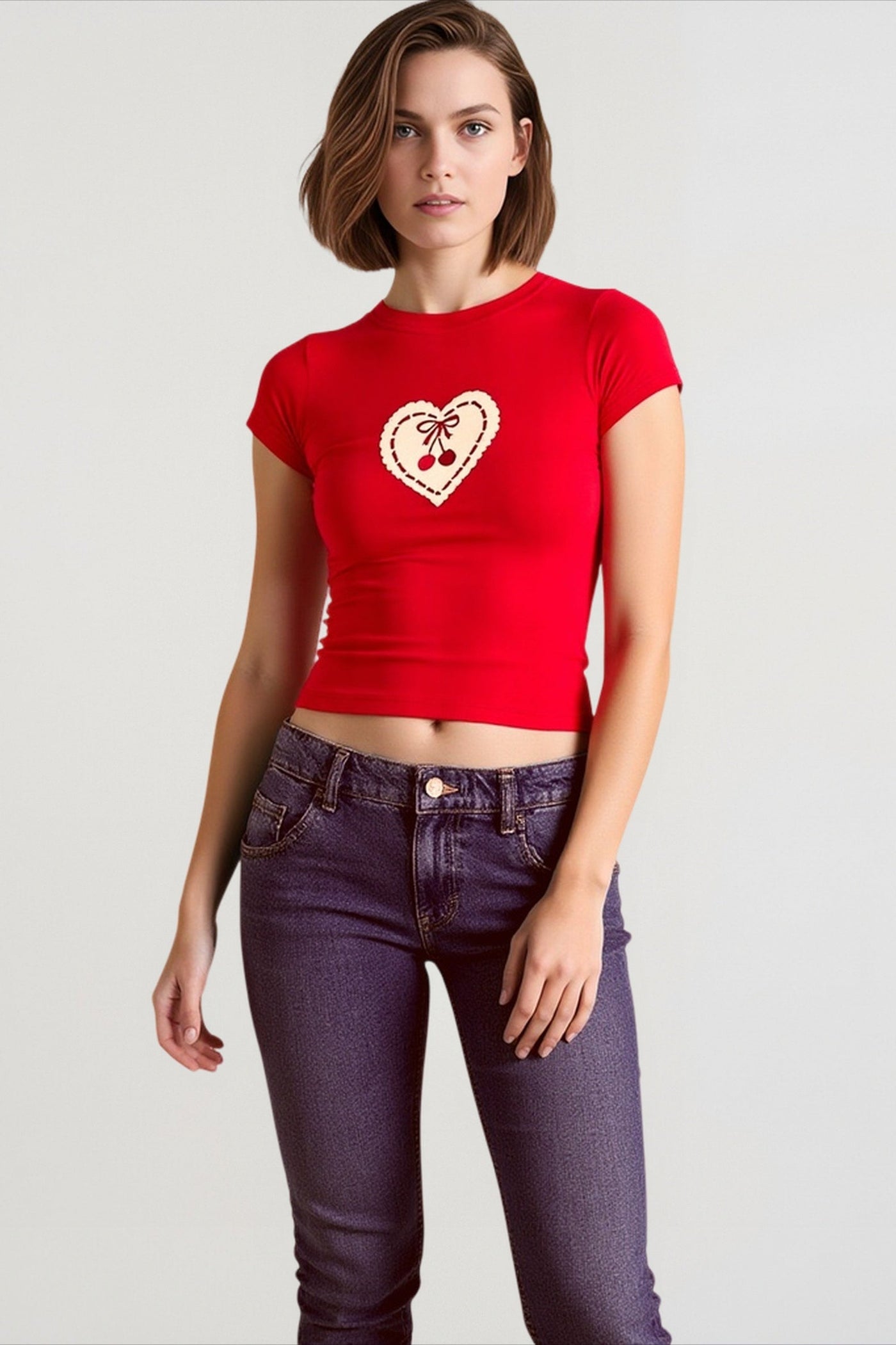 Vintage Graphic Fitted T-shirts