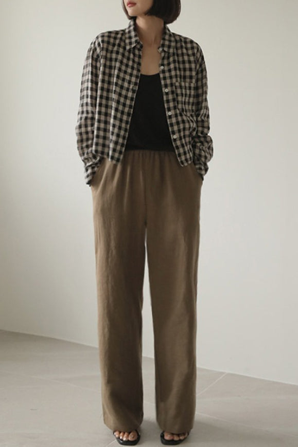 Check Pocket Blouse