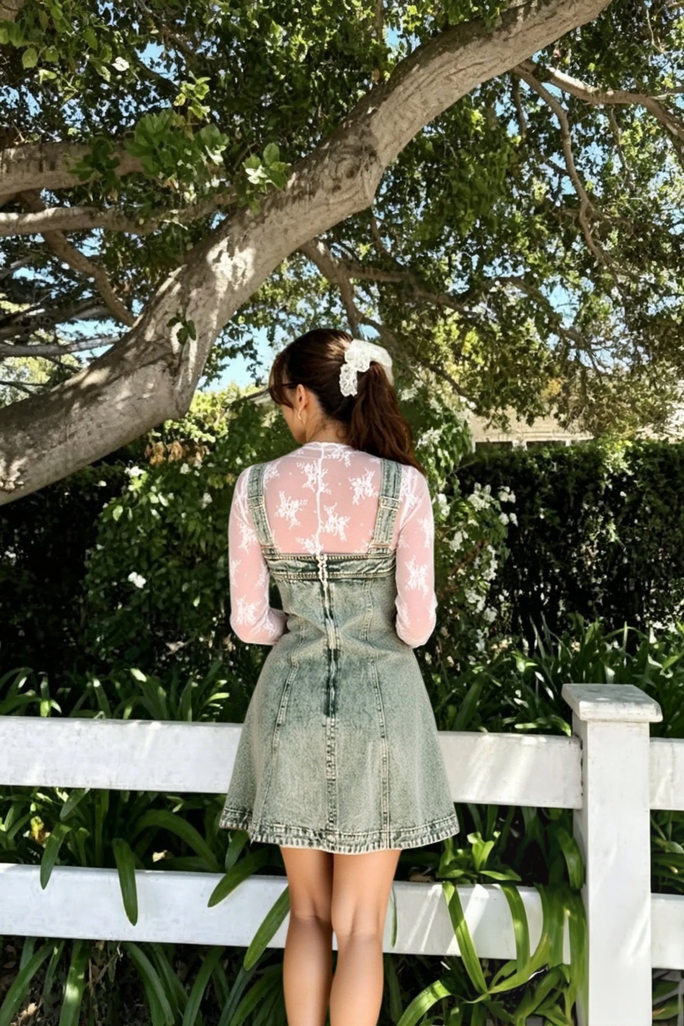 Strappy Slim Fit Denim Dress