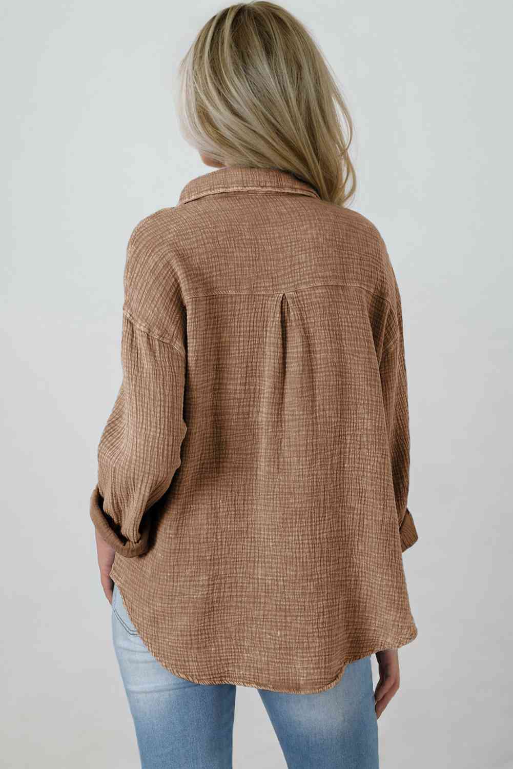 Blouse Textured With Buttons