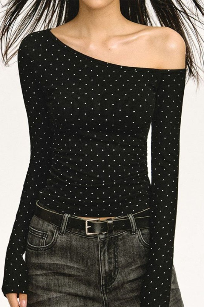 Asymmetric Slim Fit Long Sleeve Top