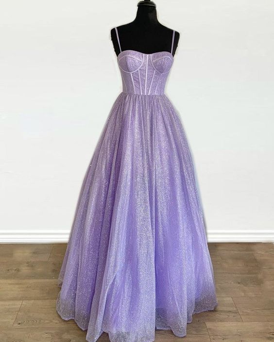sparkly corset prom dresses long sweetheart spaghetti straps Dress fg1568